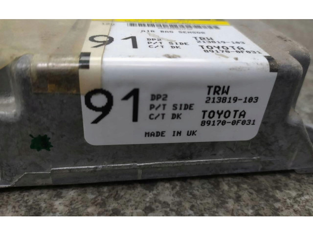 Блок подушек безопасности 89170-0F031   Toyota Corolla Verso E121