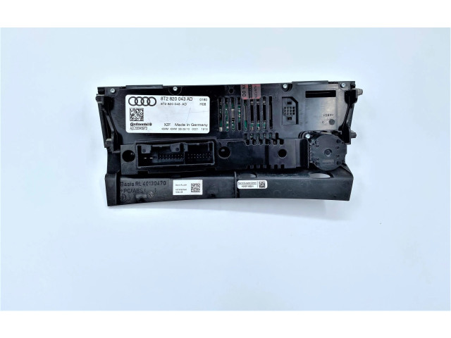 Блок управления климат-контролем 8T2820043AD, A2C53345973 Audi A5 8T 8F