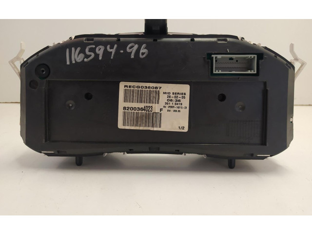 Přístrojová deska Renault Megane II 2002 8200364023F, P5-C06