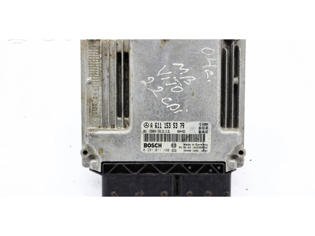 Řídící jednotka a6111535379, 0281011180 Mercedes-Benz Vito Viano W639 2003
