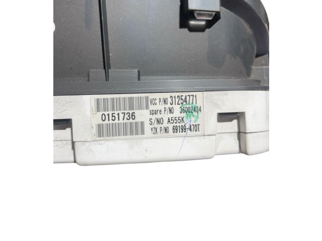 Панель приборов 31254771, 36002434   Volvo V50       