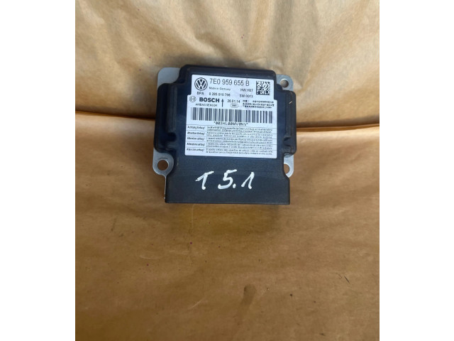 Блок подушек безопасности 7E0959655B, 0285010798   Volkswagen Transporter - Caravelle T5
