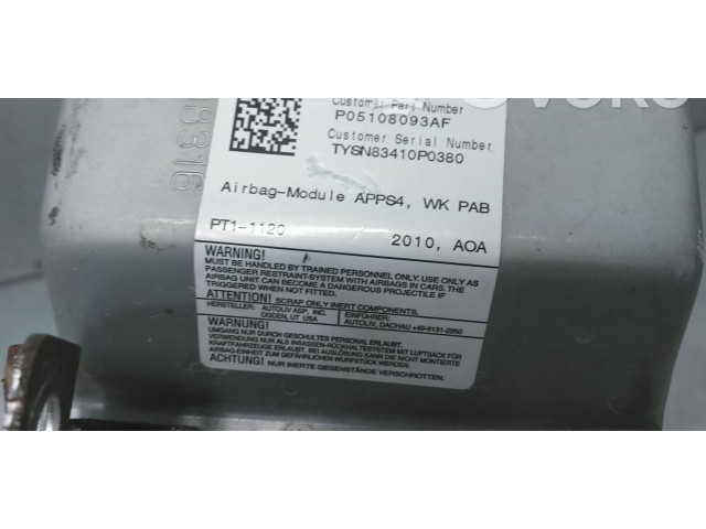 Подушка безопасности пассажира 5108093AF, 05108093AF Jeep Grand Cherokee