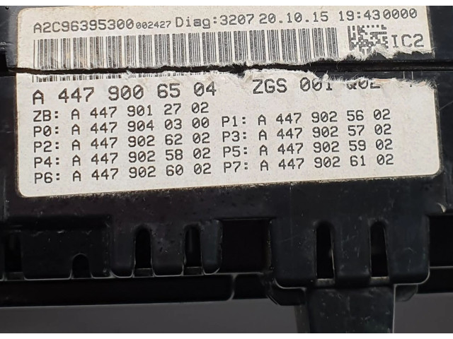Панель приборов A4479006504   Mercedes-Benz V Class W447       