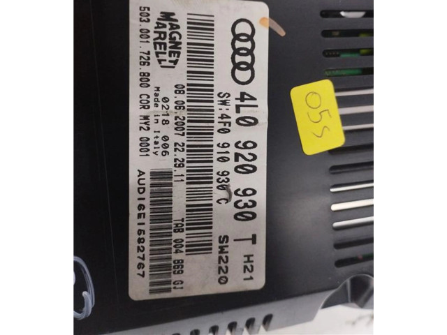 Přístrojová deska  Audi Q7 4L 2007 4L0920930T  