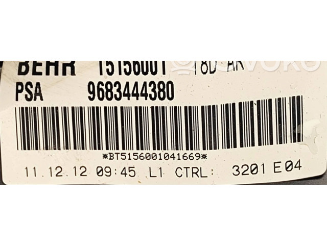 Вентилятор печки    9683444380, 3201E04   Peugeot 5008