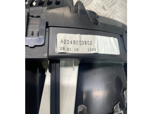 Přístrojová deska Mercedes-Benz GLK (X204) 2010 A2049003802