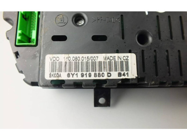 Панель приборов 6Y1919880D Skoda Fabia Mk1 (6Y)