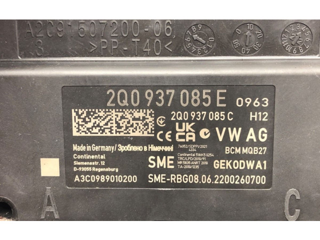 Блок комфорта 2Q0937085E Skoda Fabia Mk3 (NJ)