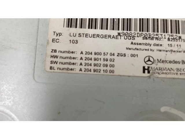 Блок управления A2049005704 Mercedes-Benz GL X164