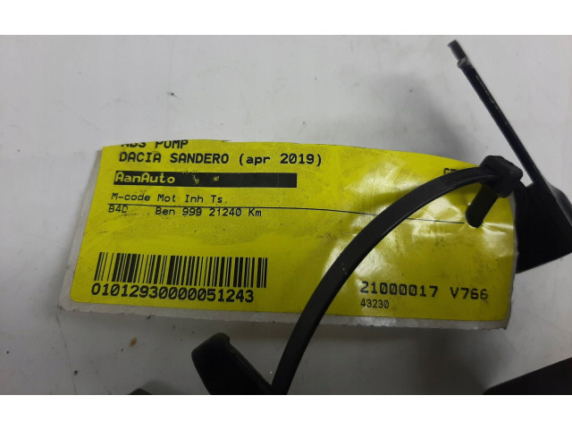 Блок АБС 476603249R, 190305 Dacia Sandero 2008 - 2012 года