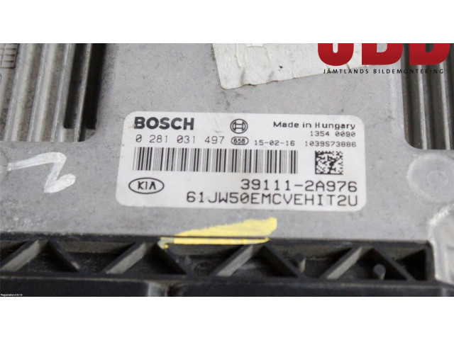 Блок управления впрыском 391112A950, 0281031497   KIA Ceed