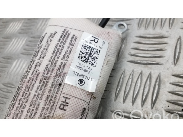 Подушка безопасности в сиденье 3T0880242B Skoda Superb B6 (3T)
