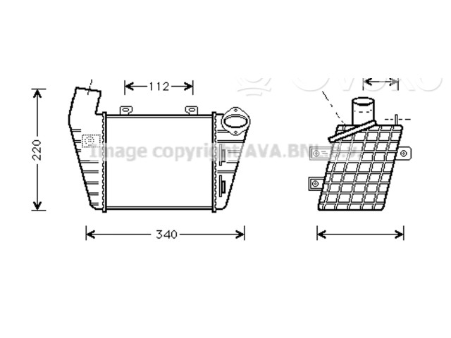 Интеркулер  1H0145805B, 1H0145805B   Volkswagen Golf III 
