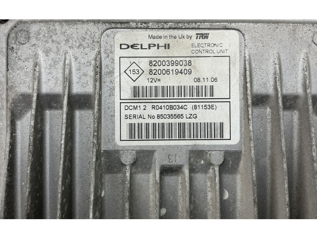 Комплект блоков управления 8200399038, 8200399038 Renault Clio III