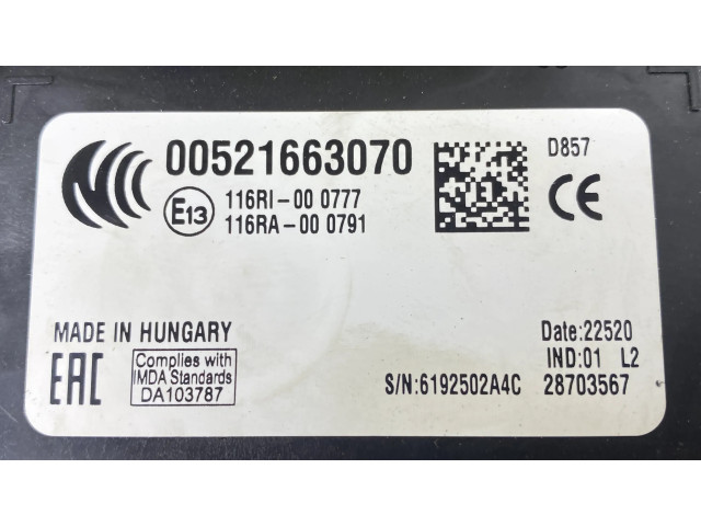 Блок предохранителей 00521663070 Jeep Renegade