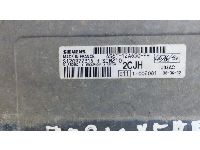 Řídící jednotka S120977315H, 6S6112A650FH Ford Fiesta 2008