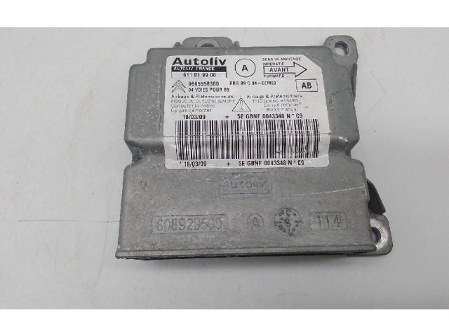 Блок подушек безопасности 9665558380 Citroen Berlingo