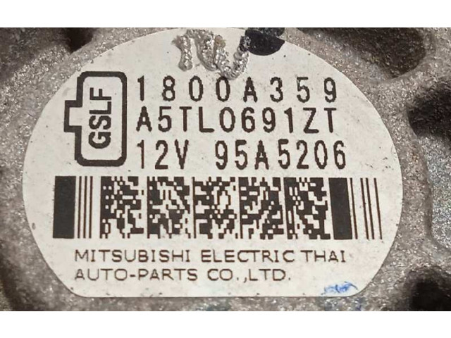 Генератор 1800A359, A5TL0691ZT Mitsubishi Mirage VI G4 Attrage