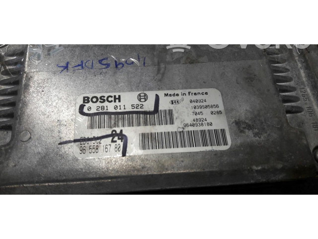 Блок управления двигателем ECU 0281011522 Lancia Phedra