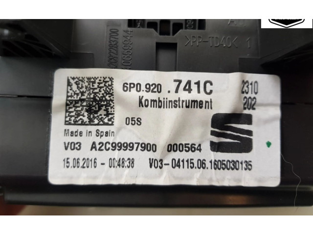 Přístrojová deska  Seat Ibiza IV (6J,6P) 2017 6P0920741C, 6P0920741C  