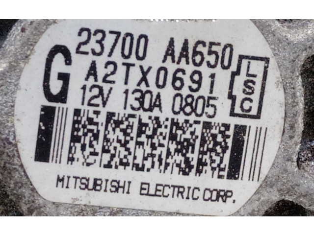 Генератор 23700AA650, A2TX0691 Subaru Legacy
