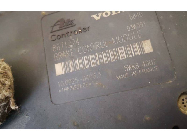 Блок АБС p08671225, 10.0204-0367.4 Volvo XC90 2003 - 2006 года