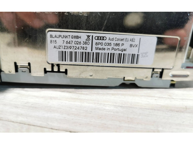 Радио/ проигрыватель CD/DVD / навигация 8P0035192D, 7612002045 Audi A3 S3 A3 Sportback 8P