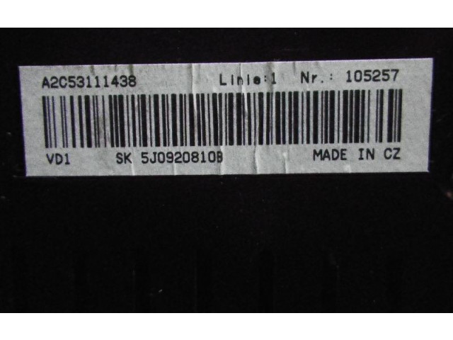 Панель приборов 5J0920810B Skoda Fabia Mk2 (5J)