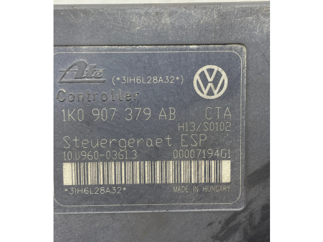 Блок АБС 1K0907379AB, 00007194G1 Skoda Octavia Mk2 (1Z) 2004 - 2013 года