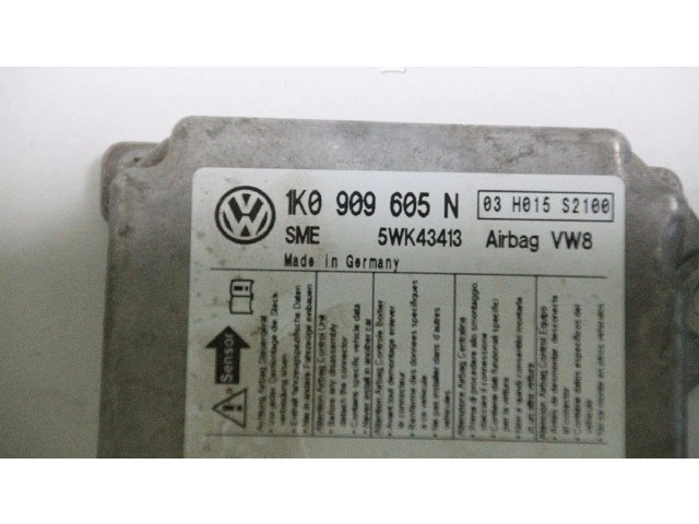 Блок подушек безопасности 1K0909605N, 1K0909605N Volkswagen Golf Plus