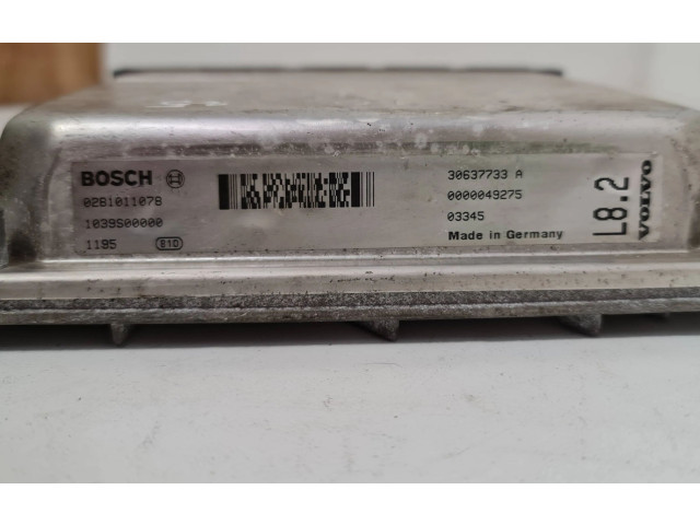 Блок управления двигателя 30637733A, 0281011078 Volvo XC90