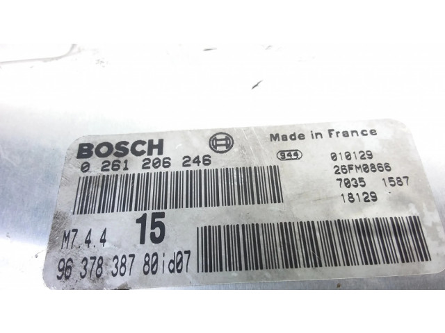 Блок управления двигателя 9637838780, 0261206246   Citroen C3