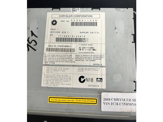 Боковая подушка безопасности 05064112AK, 26777L   Chrysler 300 - 300C