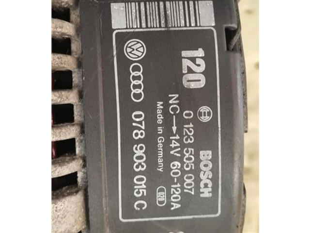 Генератор 078903015C, 0123505007   Audi 100 S4 C4      