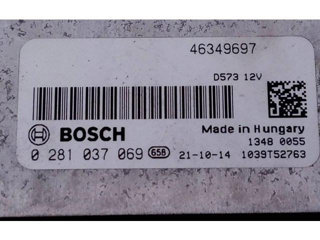 Řídící jednotka 46349697, 0281037069 Alfa Romeo Stelvio 2021