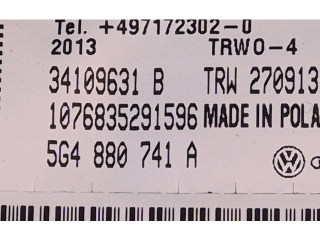 Боковая подушка безопасности 5G4880741A, 1076835291596   Volkswagen Golf VII