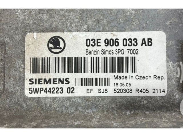 Блок управления двигателя 03E906033AB Skoda Fabia Mk1 (6Y)