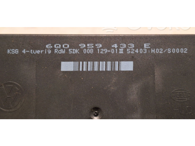 Блок комфорта 5DK00812901, 6Q0959433E Skoda Fabia Mk1 (6Y)