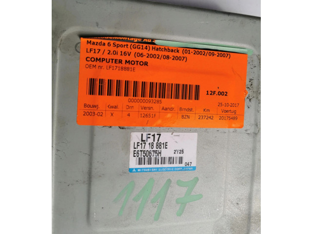 Řídící jednotka LF1718881E, LF1718881E E6T50675H Mazda Xedos 6 1992