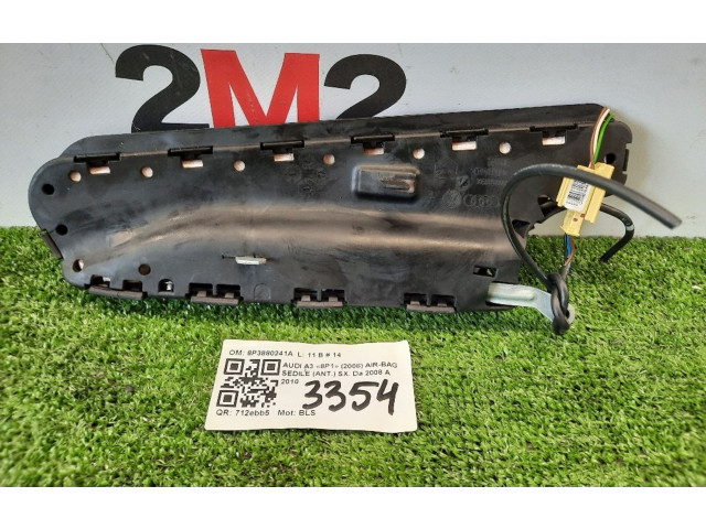 Подушка безопасности в сиденье 8P3880241A, 8P3880241A Audi A3 S3 A3 Sportback 8P