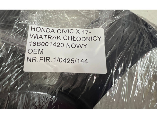 Вентилятор радиатора 18B001420 Honda Civic X