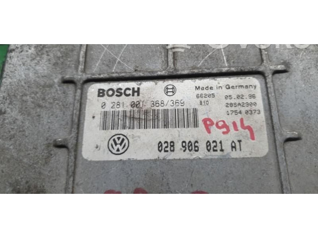 Блок управления двигателем Блок управления 0281001368, 028906021AT Volkswagen Golf III