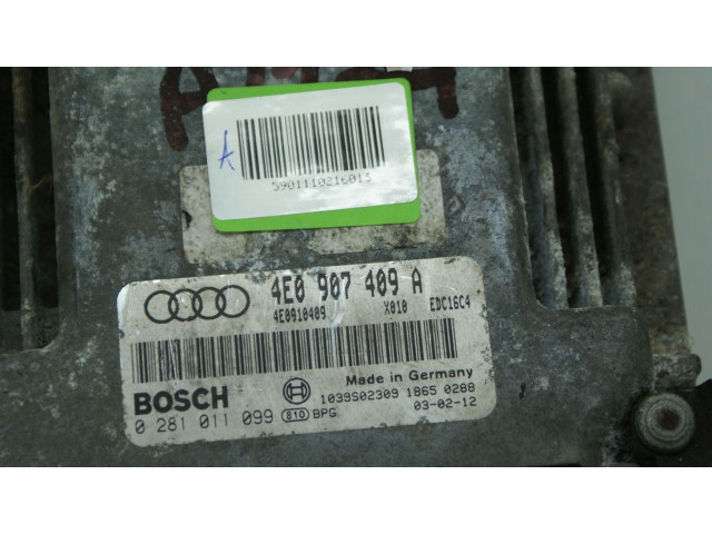 Řídící jednotka 4E0907409A, 5901110214013A Audi A8 S8 D3 4E 2003