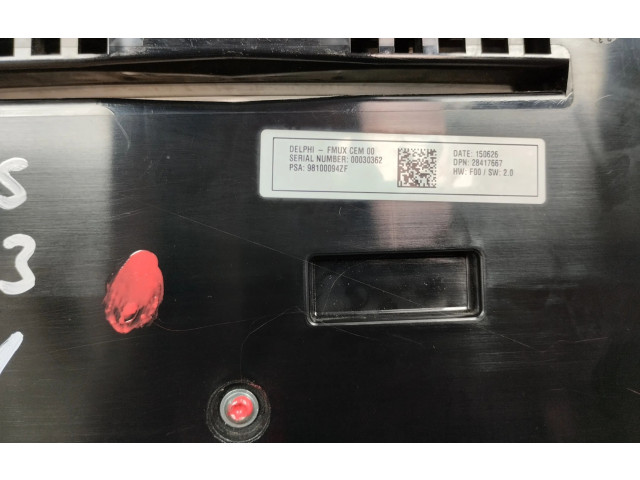 Блок управления климат-контролем 98100094ZF Citroen DS4