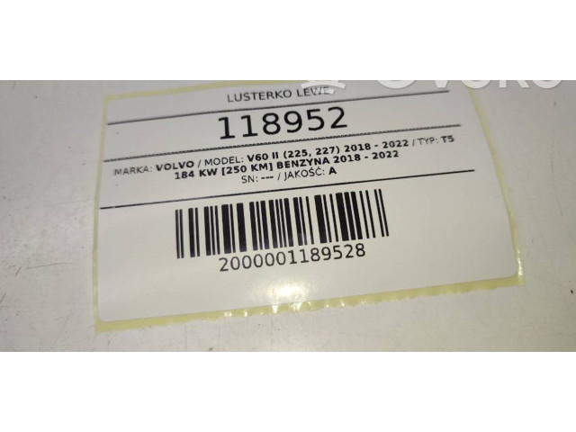 Zpětné zrcátko Volvo V60 2019