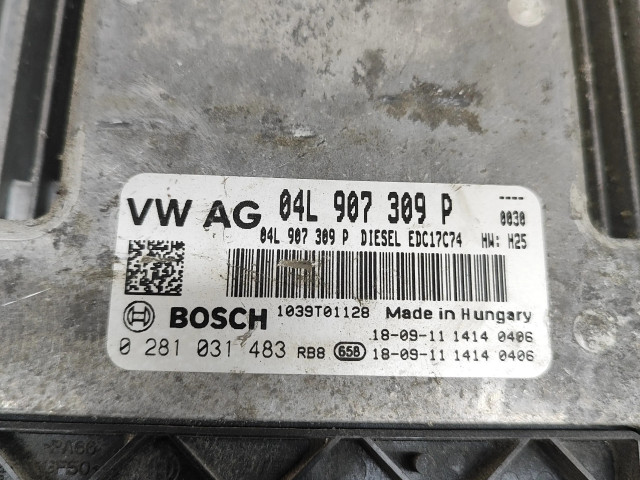 Блок управления двигателя 04L907309P, 0281031483   Volkswagen Touran III
