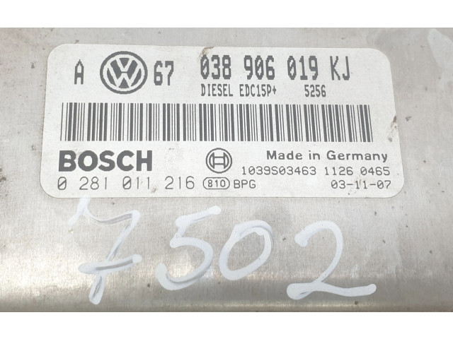 Řídící jednotka 038906019KJ, 038906019KJ Seat Toledo II (1M) 2003