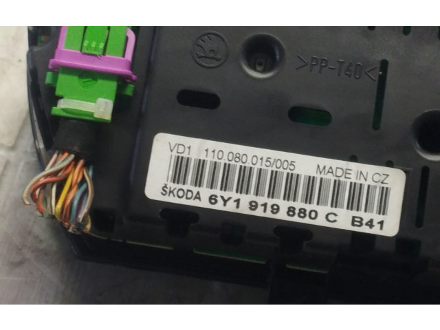 Přístrojová deska Skoda Fabia Mk1 (6Y) 2002 6Y1919880C, 110080015