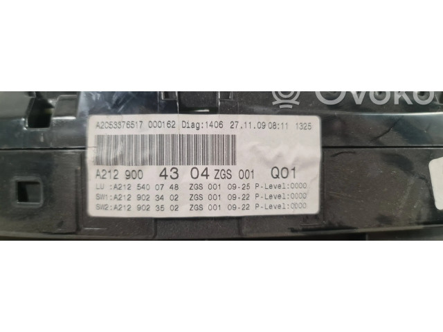 Přístrojová deska Mercedes-Benz E W212 2011 A2125400748, A2129004304